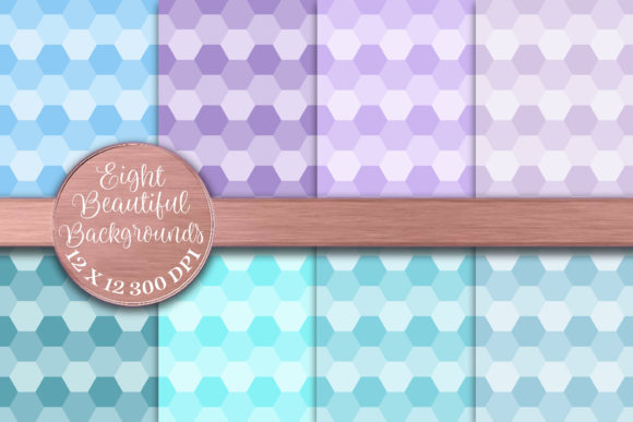 Blue and Purple Honeycomb Collection: Elevating Digital Design with Textured Depth