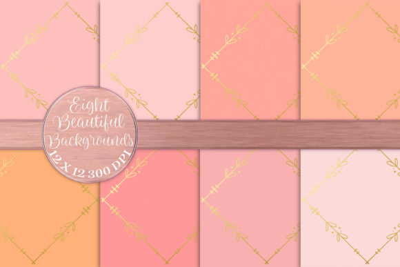 Elevate Designs with Pink and Peach Foil Borders