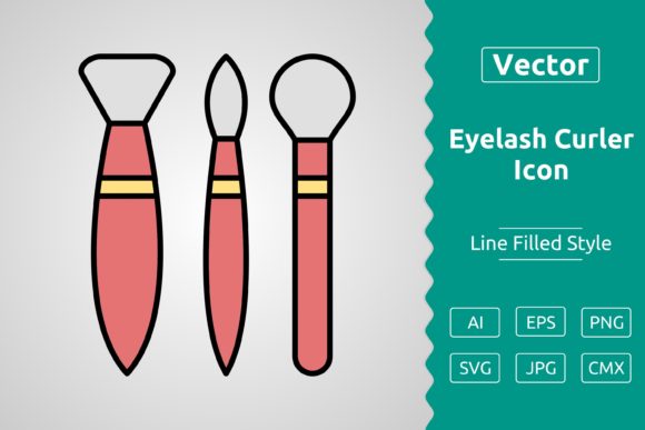 Enhancing Digital Beauty Branding with the Vector Makeup Brushes Filled Outline Icon
