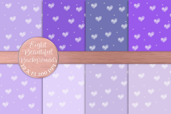 Enhancing Digital Creativity with Purple Heart Valentine Love Backgrounds