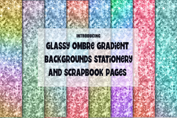 Exploring the Creative Potential of Glassy Ombre Gradient Pastel Textures