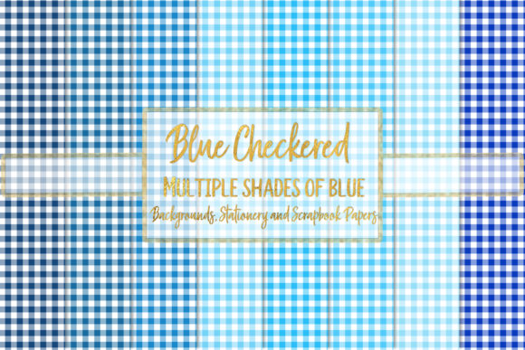 Exploring the Versatility of Blue Checkered Gingham Flannel Textures in Digital Design