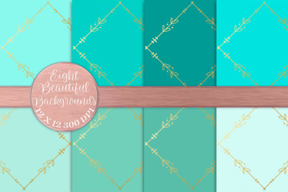 Green Foil Photo Border Scrapbook Pages