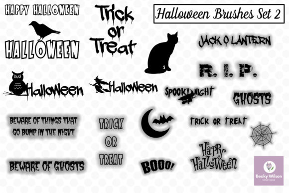 Halloween SVG and Brushes Set 2 Guide