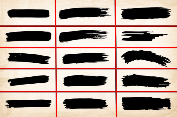 Integrating Grunge Brushes Black Paint Strokes Ink into Professional Design Workflows