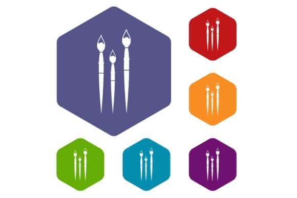 Mastering Digital Icon Design with the Three Brushes for Painting Icons Set