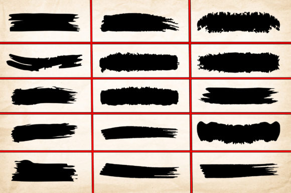 Mastering Raw Aesthetics with Grunge Ink Brushes Black Paint Strokes