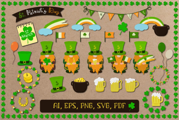 Mastering St. Patrick’s Day Design with a Comprehensive Vector Element Set