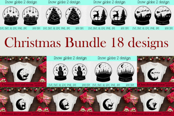 Merry Christmas SVG Bundle.18 Snowglobe: A Strategic Asset for Holiday Branding and Design