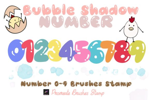 Procreate Brushes Stamp Bubble Shadow Nu: Elevating Digital Design with Playful Typography
