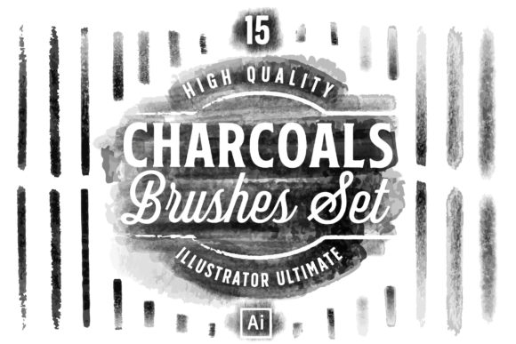Strategic Visual Identity: Leveraging the Charcoals Brushes Set for Illustrator